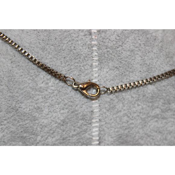 Cute Vintage c1980 Turtle Mood Necklace w/ 24" Silver-Tone Box Chain - Picture 3 of 9